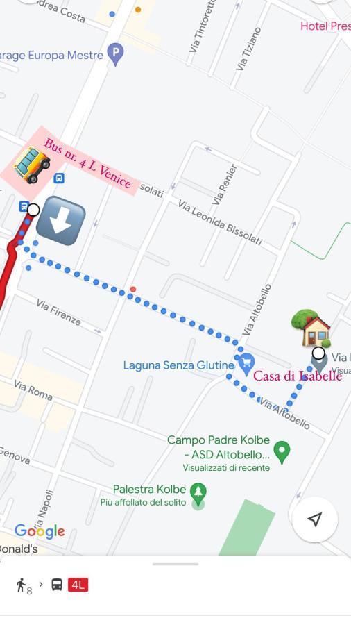 Casa Di Isabelle Venezia Apartment Mestre Ngoại thất bức ảnh
